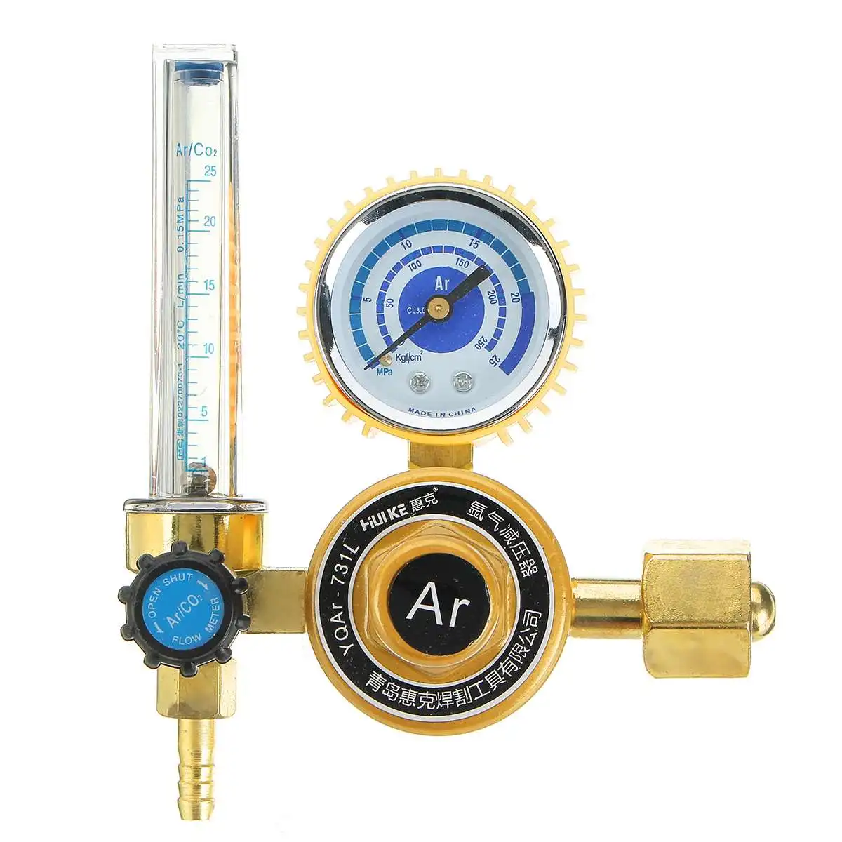 

Pressure Reducer G5/8" 0-25Mpa Argon CO2 Mig Tig Flow Meter Gas Regulator Flowmeter Welding Weld Gauge Argon Regulator