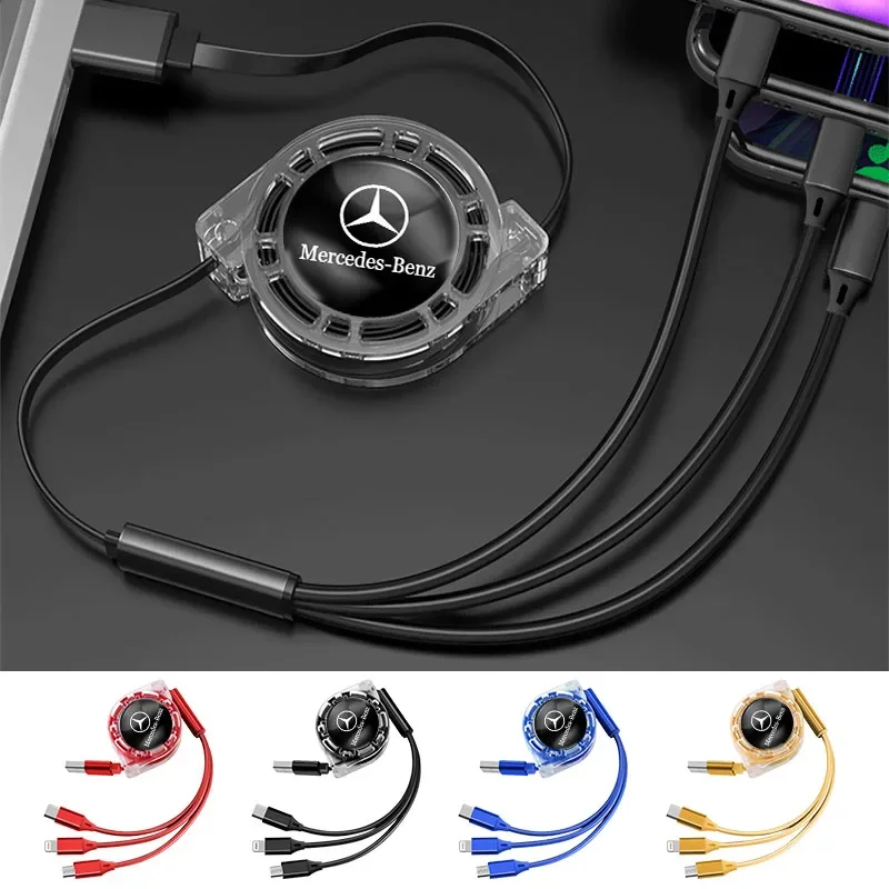 Быстрое зарядное устройство 3-в-1 Micro Data Wire USB Type C для Mercedes Benz AMG W203 W206 W220 W205 W211 W212 W201 W210 W108 W168 W169 W222 (art.: 3920cbc954fae) - 3920cbc954fae