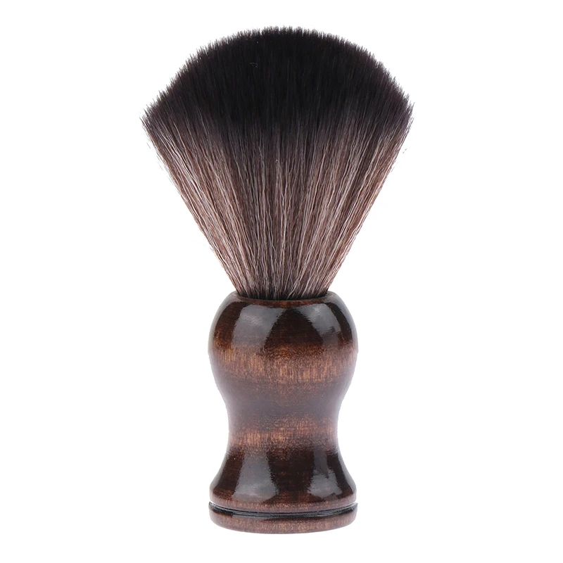 

1 Pcs Soft Nylon Wooden Handle Shaving Brush Portable Soft Brush Sweeping Salon Cleansing Foam Brush