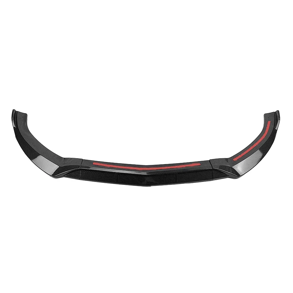 Новый! Передний бампер для Mercedes-Benz C-Class W205 Sport 2015-2018 C180 C250 C300 C400 Carbon Fiber Look Blade Splitter