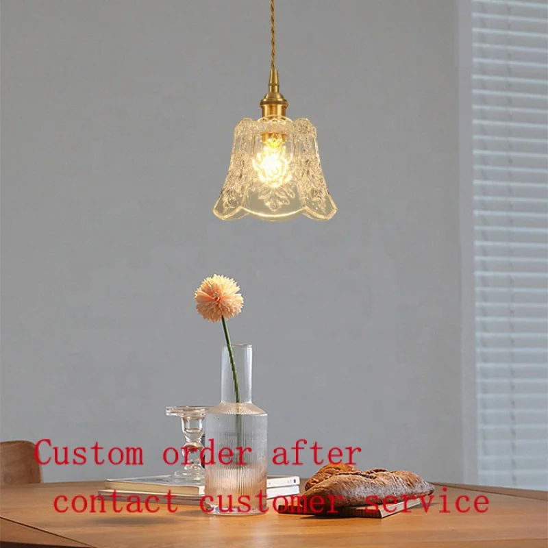 

Industrial Vintage Style 1-Light Pendant Glass Hanging Light Kitchen Island Dining Pendant Lighting