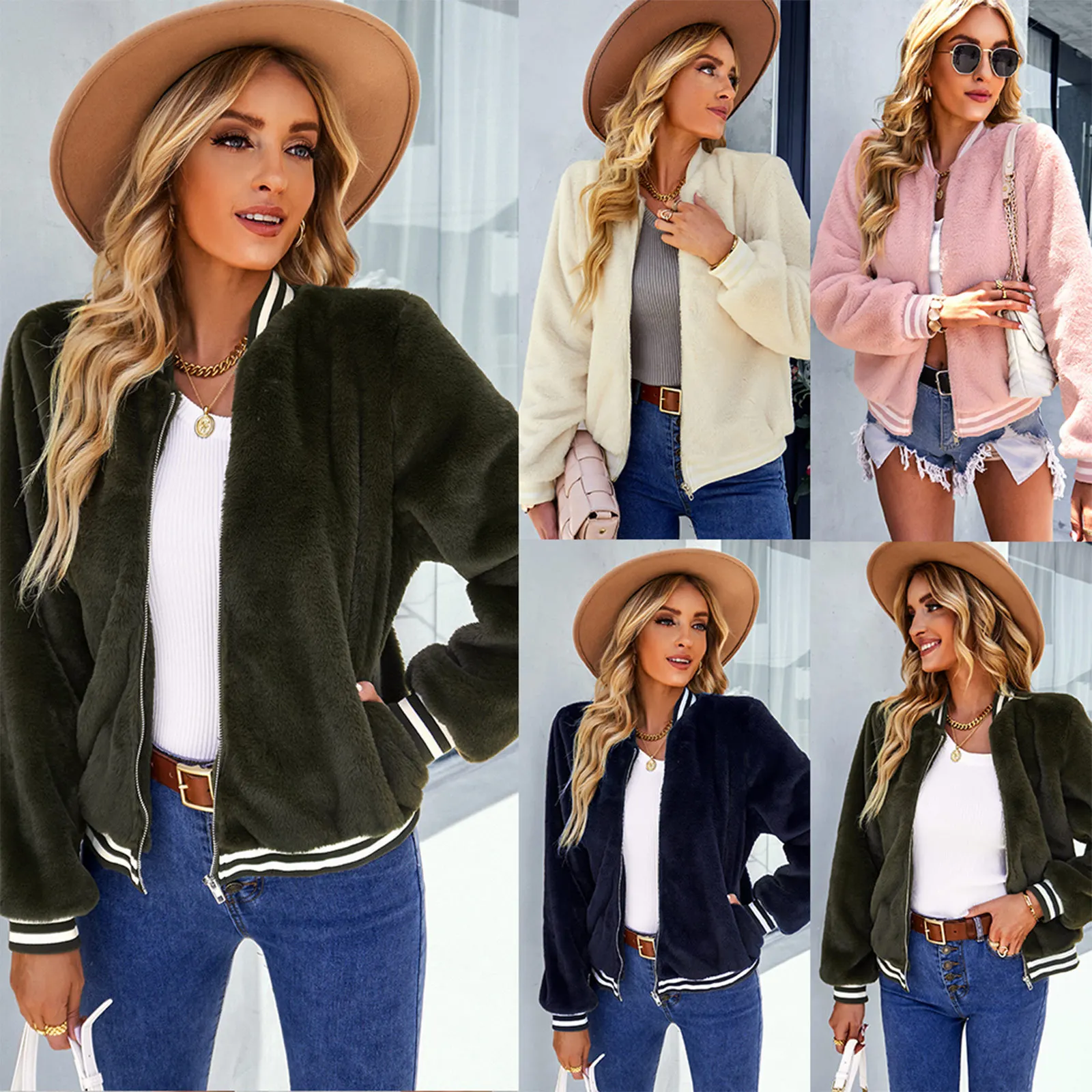 

Warm high-quality coat women's 2022 autumn and winter new fleece tops