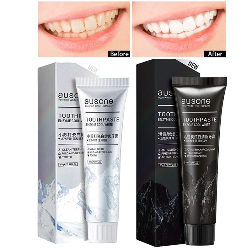 

Teeth Whitening Soda Toothpaste Cleaning Stain Removal Fight Bleeding Gums Activated Charcoal Toothpaste Dental Oral Care