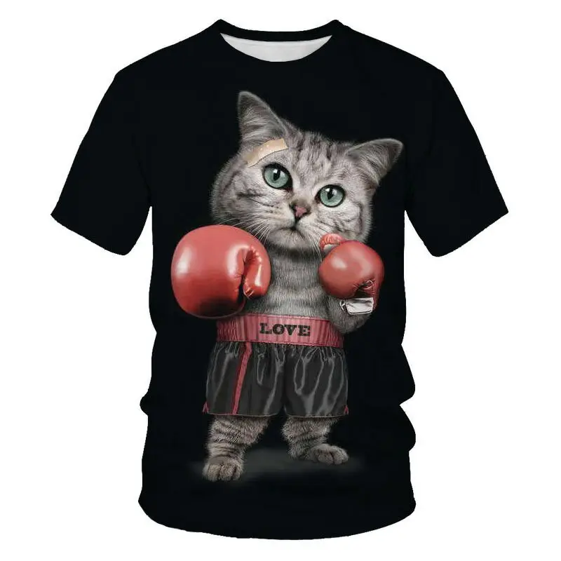 

Cat Ragdoll Short Sleeve T-Shirt Half Sleeve 3D Printed T-Shirt Tops Men Women Kids Pet T-shirt Europe Size 6XL