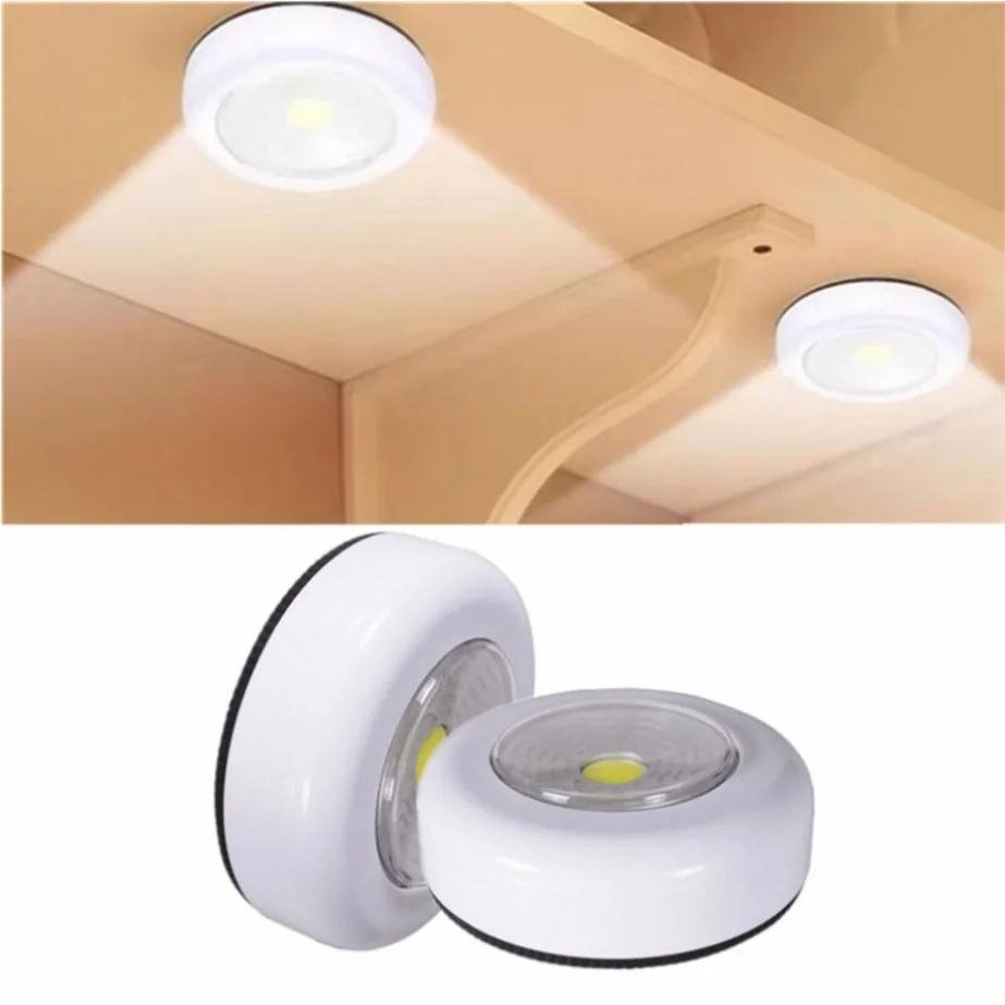 

COB LED Under Cabinet Light With Adhesive Sticker Wireless Wall Lamp Wardrobe Cupboard Drawer Closet Bedroom Kitchen Night Light