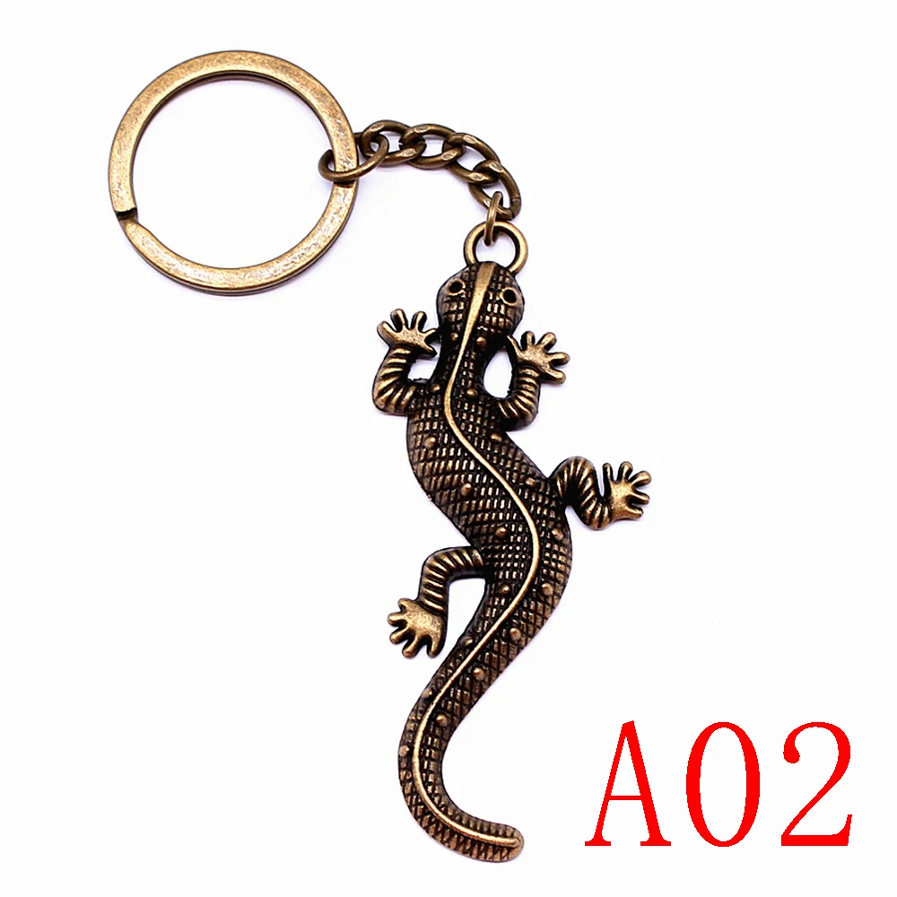 Брелок для ключей в виде лягушки и ящерицы |