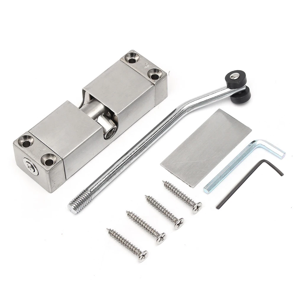 

Automatic Spring Security Locks Simple Surface Mounted Adjustable Home Stainless Steel Closing Door Closer