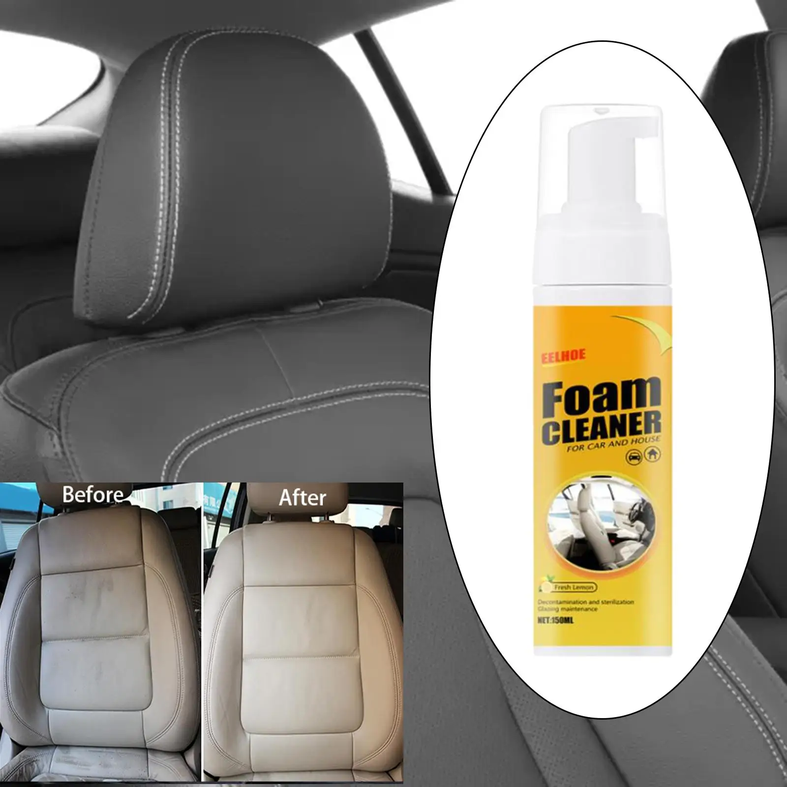 

Foam Cleaner Spray Multifunctional Foam Cleaner Fit for Car and Kitchen Ceiling Leather Car