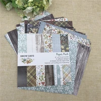 24pc6x6quotthe snow days patterned paper scrapbooking paper pack handmade craft paper craft background pad origami paper tissue
