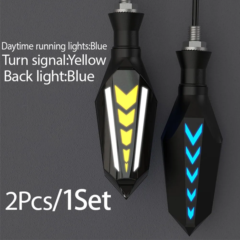 

New LED Turn Signal 2 Pair 12-80V Flowing Indicator Light Motorcycle Running Light Sequential Turn Signal Lamp