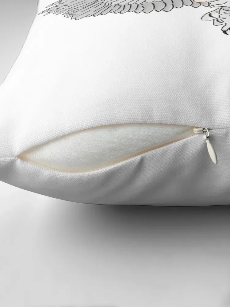 Декоративная подушка hedwig с надписью декоративная для дивана вышитая