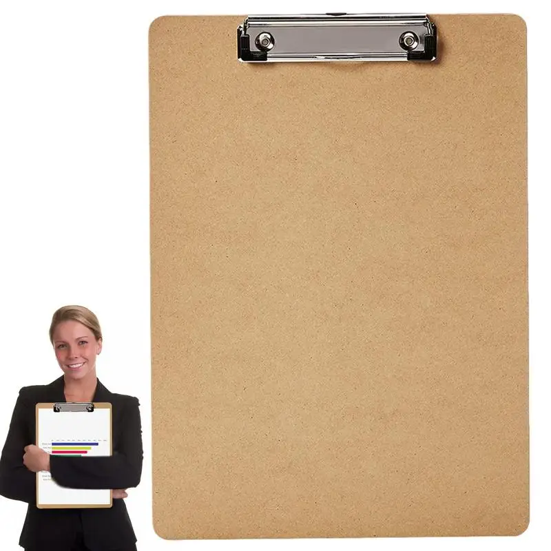 

A4 File Folder Clipboard Writing Pad Memo Clip Board Double Clips Test Paper Storage Organizer School Supplies Office Stationary
