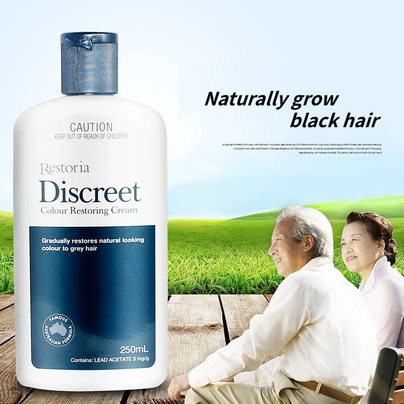 Оригинальный Австралийский дискретный крем Restoria, восстанавливающий цвет, лосьон для ухода за волосами, 250 мл, уменьшает седые волосы для муж...