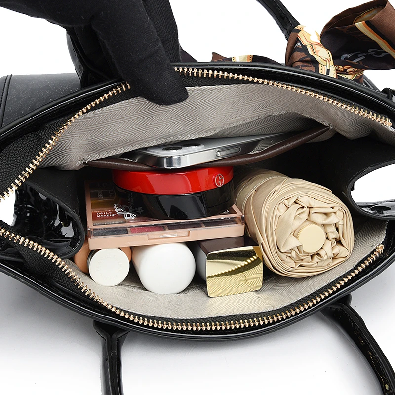 Fashion Flower Pattern Handbag Women Elegant Scarves Shoulder Bags Designer High Quality Leather Crossbody Bags Ladies Tote