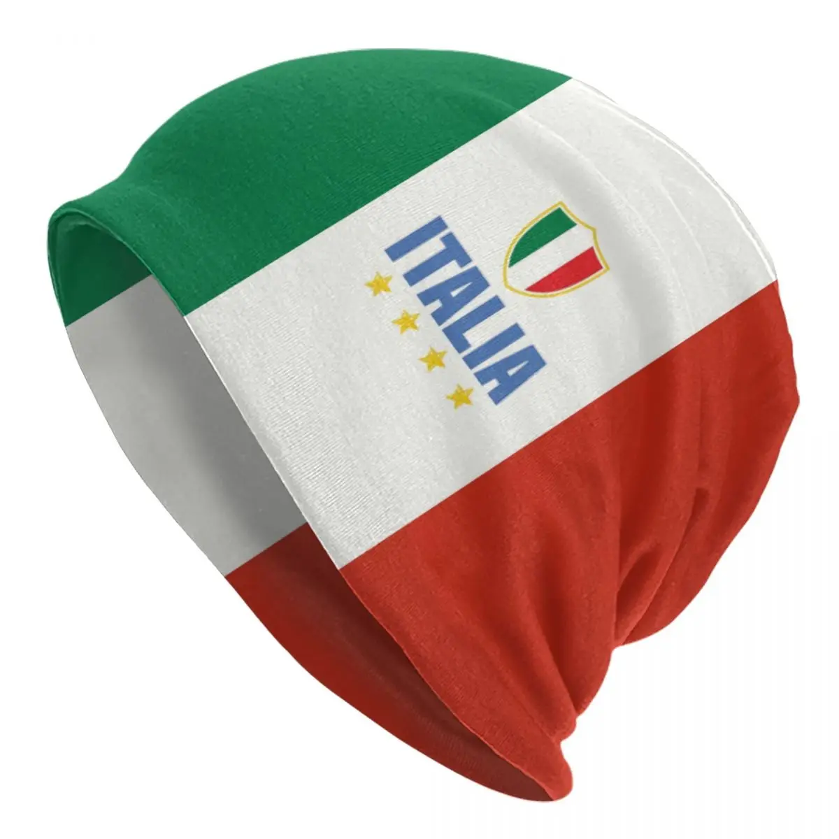 

Шапки-бини унисекс с флагом Италии, зимняя теплая вязаная шапка в стиле хип-хоп, головные уборы для взрослых