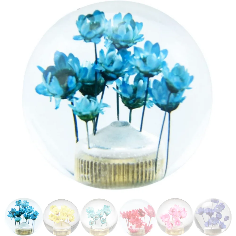 

Рукоятка рычага переключения передач подводный цветок в пузырчатой воде ручка переключения передач на MT Универсальный прозрачный шаровой ...