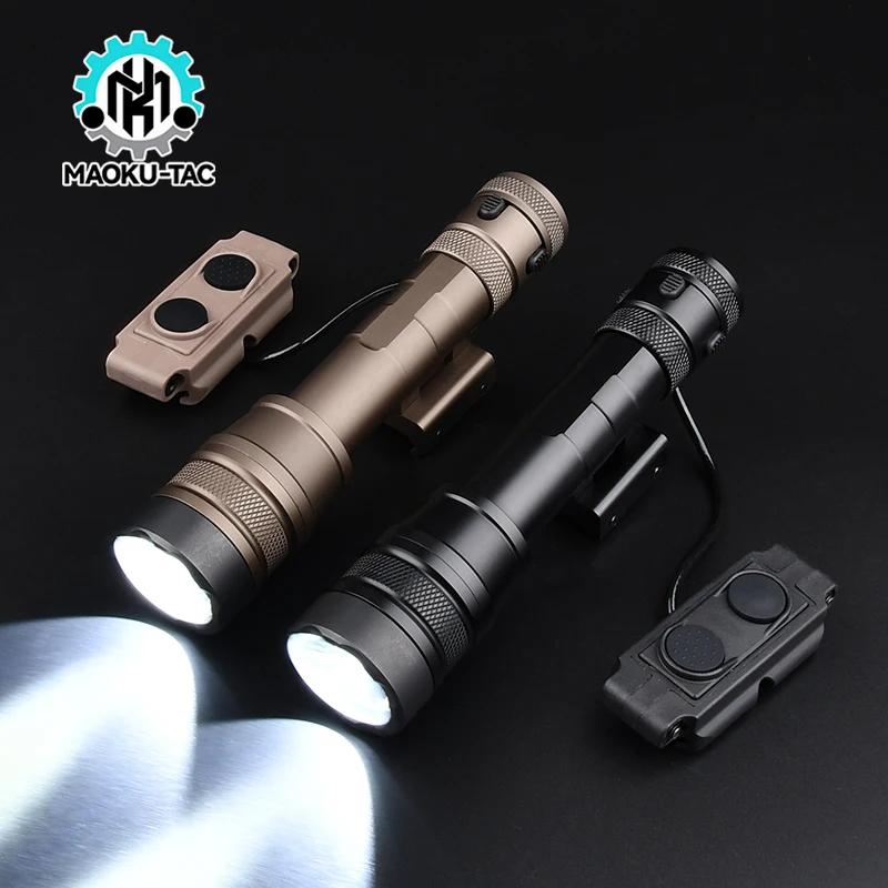 Airsoft Rein Weapon Light Cloud Defensive Tactical Flashlight 1300 Lumens High Power M300 M600 X300 White LED Fit Picatinny Rail