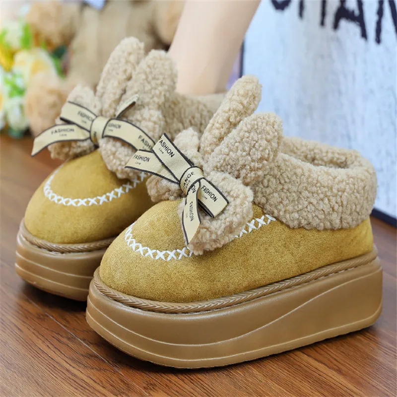 Повседневная женская обувь сабо на платформе мягкие криперы зимние удобные