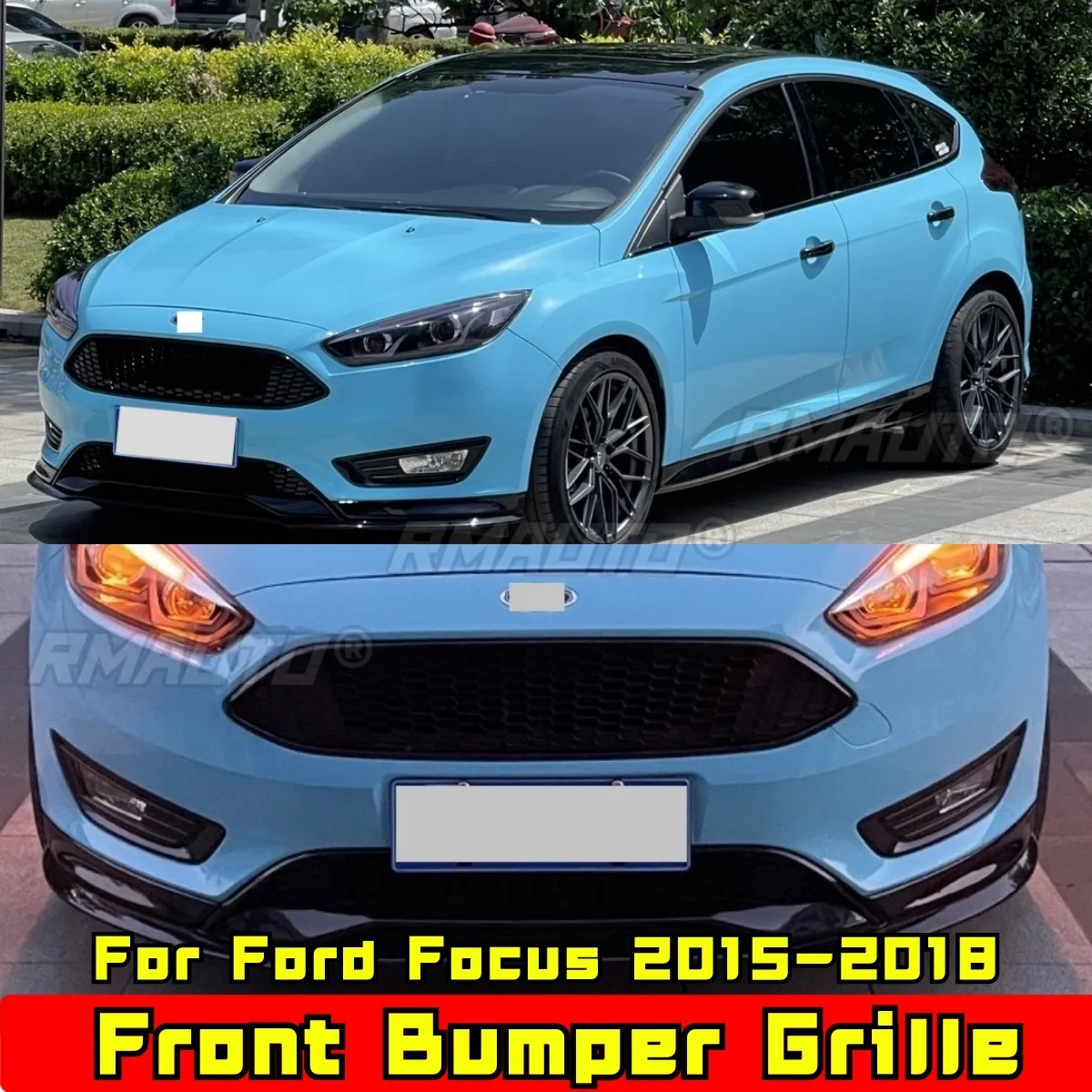 Решетка для переднего бампера Ford Focus 2015-2018 решетка автомобиля гонок комплект