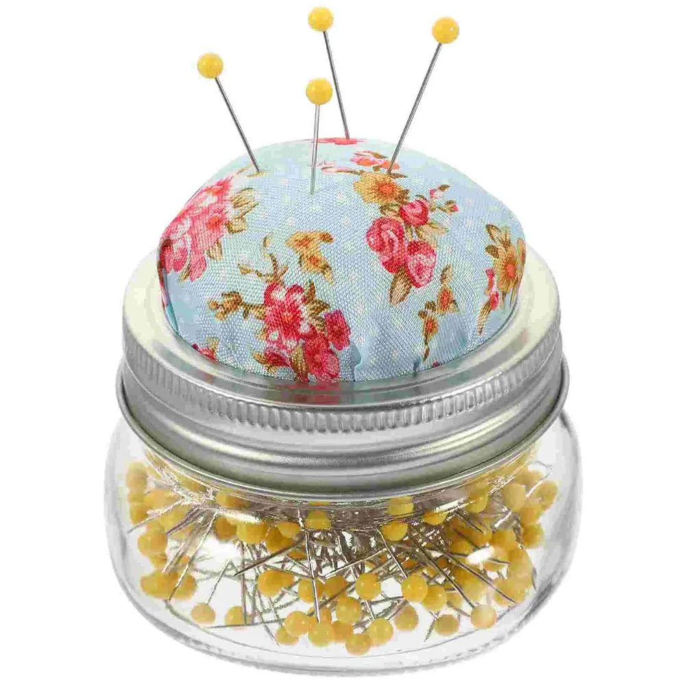 

Craft Sewing Needle Pillow Box Delicate Floral Design Multifunctional Organizer Perfect Gift for Craft Enthusiasts