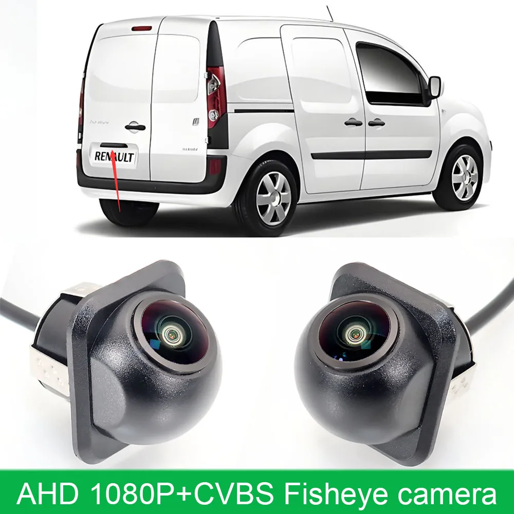 Фото Для Renault Kangoo II Z.E kangoo 2 фургон/E.Tech электрический 2011 ~ 2023 AHD 1080P 170 °   Автомобильная камера заднего вида FishEye HD ночного видения №1