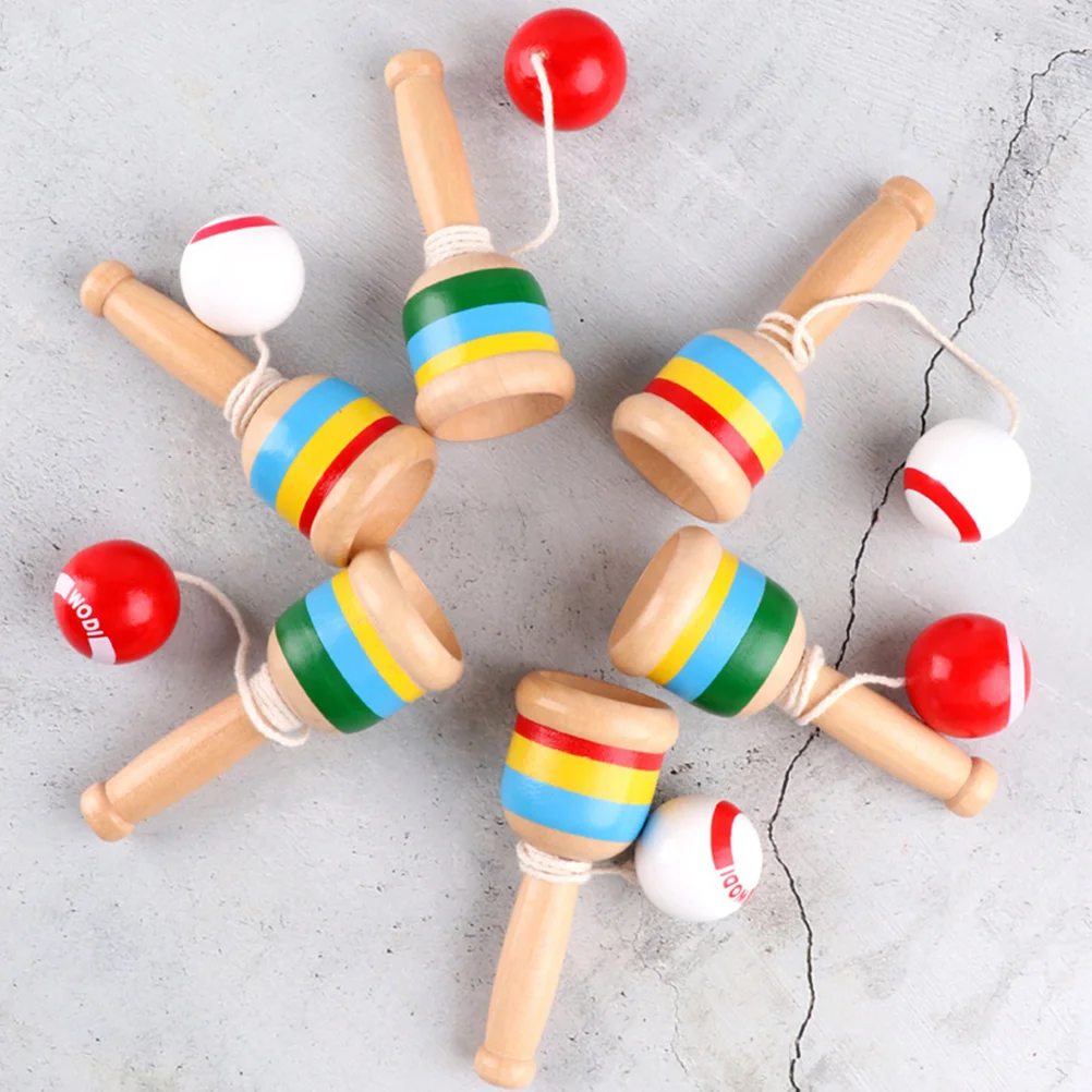 4 шт. мини-деревянная игрушка-мяч для ограждения на чашку игрушки Кендама и игры