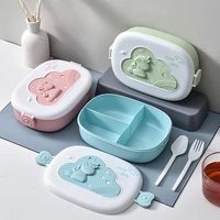 cute lunch box for kids compartments microwae bento lunchbox children kid school outdoor camping picnic food container portable