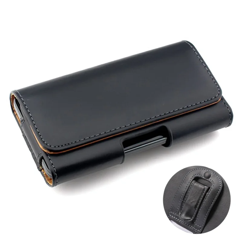 Luxury Leather Phone Waist Case Belt Clip Universal Phone Bag For Xiaomi Redmi Note 12 Pro 11 11s 10 Case 5-6.7