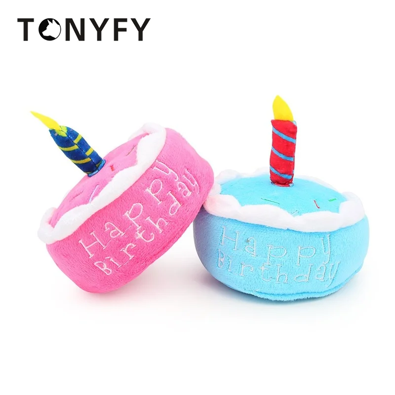 

Pet Dog Molar Toy Plush Birthday Cake Toys Playing Interactive Bite Resistant Chew Cupcake Stuffed Cats Dogs Toys Supplies