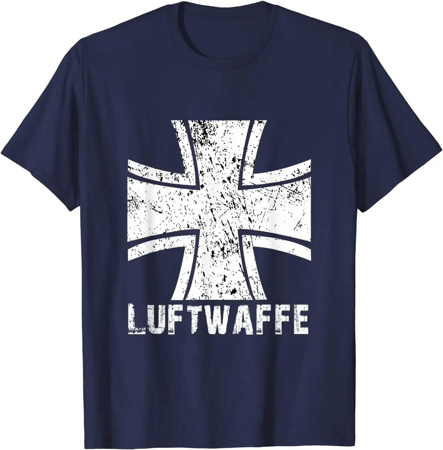 Футболка Bundeswehr с перекрестом немецкой армии Люфтваффе 100% хлопок круглым вырезом