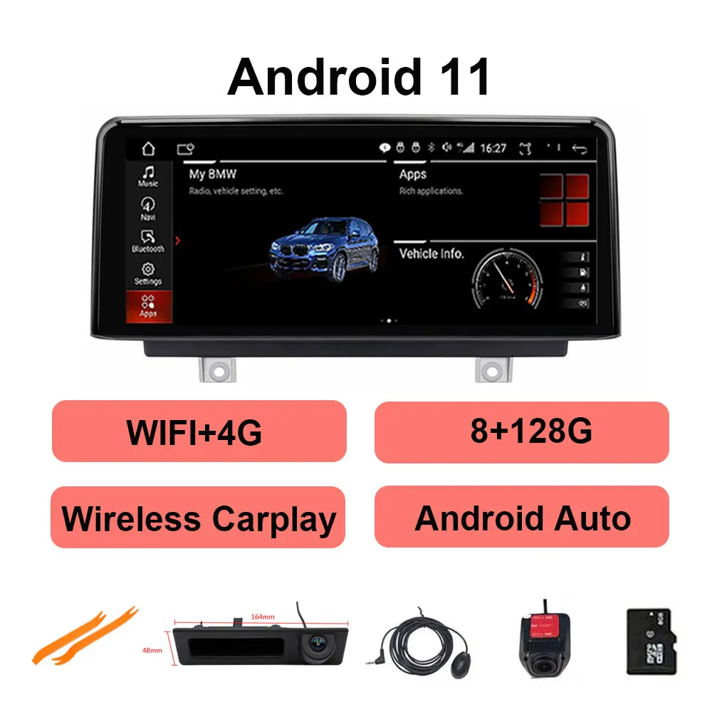 

Автомагнитола на Android 11,0, мультимедийный плеер для BMW F30, F31, F32, F33, F36, оригинальная система NBT, Авторадио, GPS-навигация