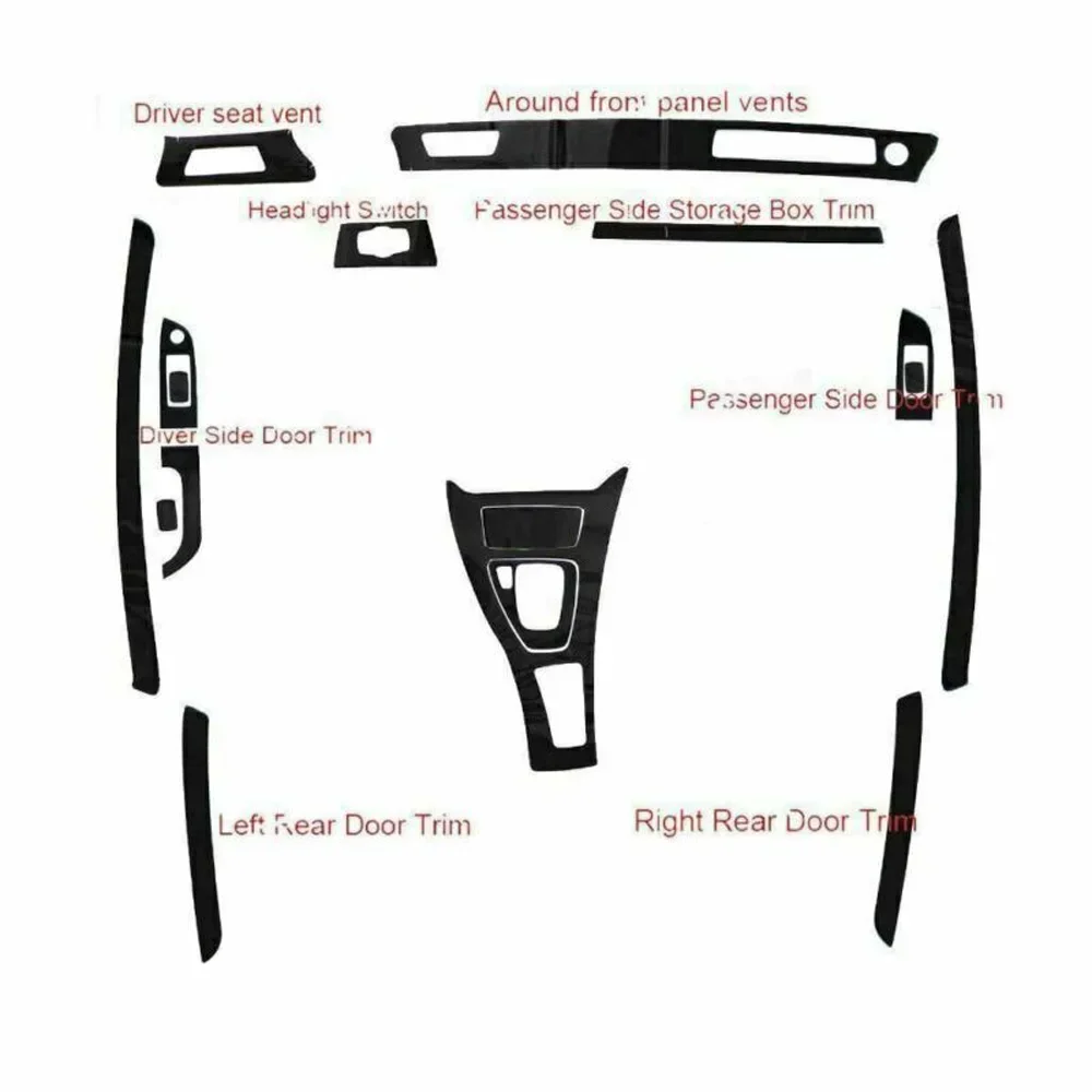 Автомобильный полный набор 5D салон автомобиля с глянцевыми углеродными