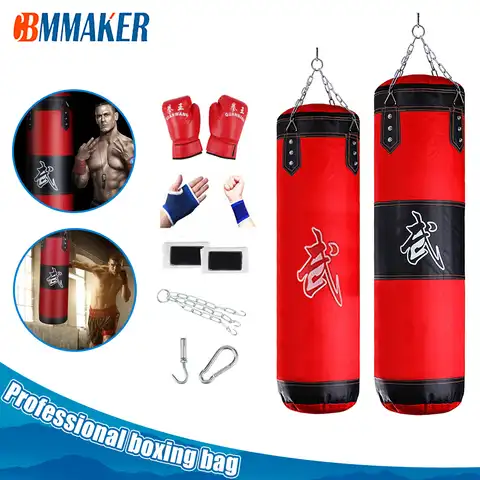 Профессиональный Боксерский мешок Cbmmaker, груша для тренировок, фитнеса, с подвесом, для кикбоксинга, для тренировок в тренажерном зале