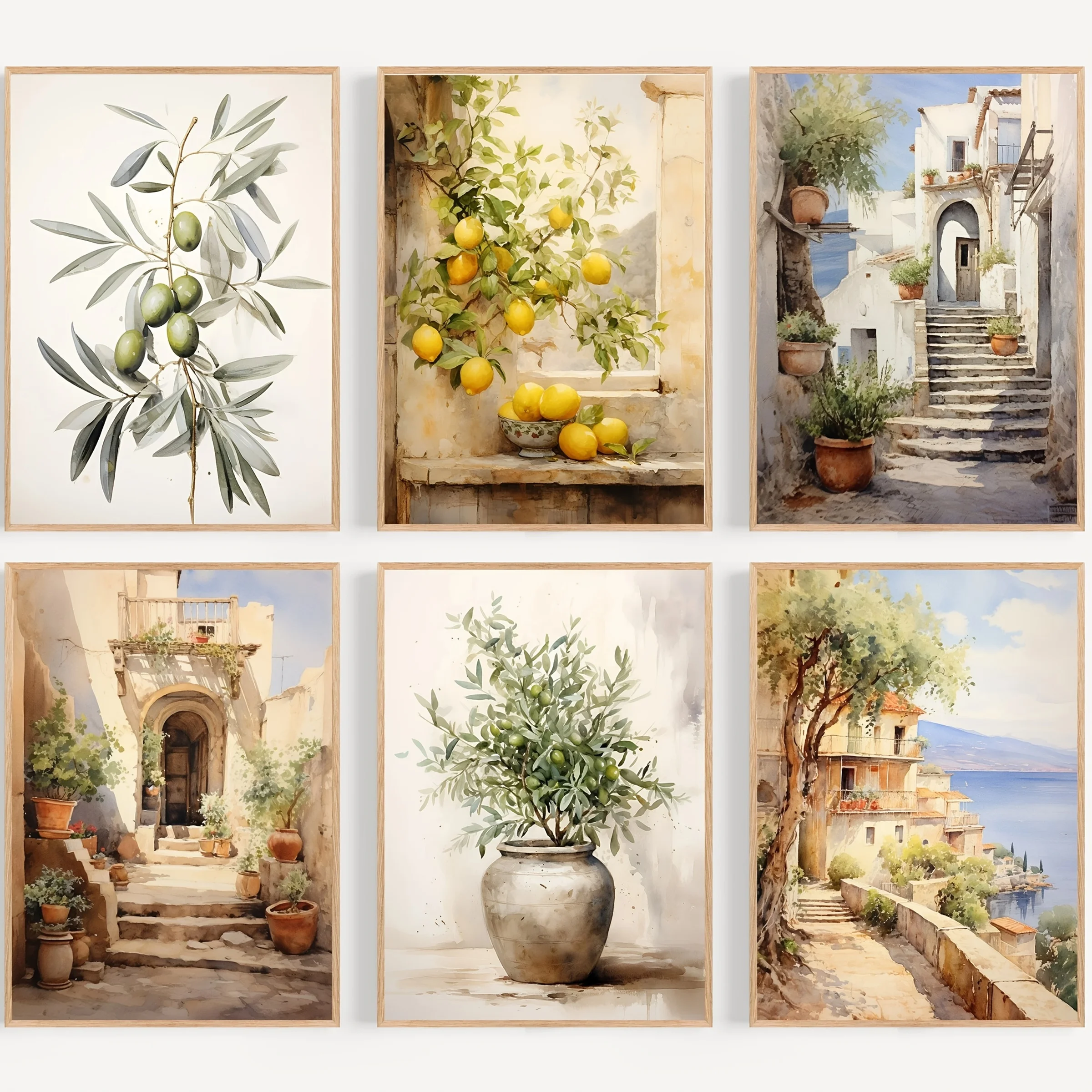 

Набор из 6 постеров "Средиземноморский пейзаж"