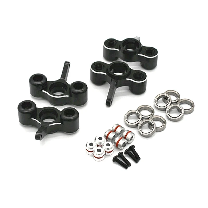 

4Pcs Metal Steering Knuckle With Bearing EA1003 For JLB Racing CHEETAH 11101 21101 J3 Speed 1/10 RC Car Upgrade Parts
