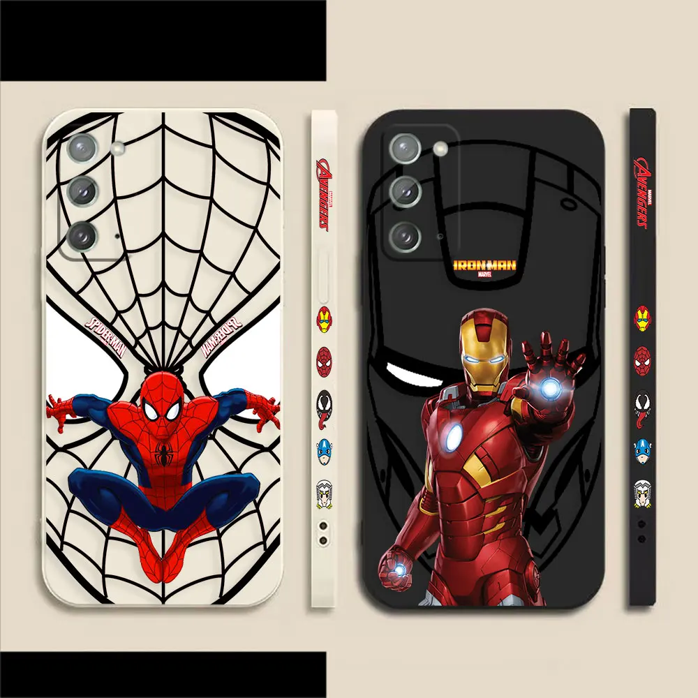 

Spider-Man Ironman Avengers Case For Samsung A50 A30 A20S A10S A10 A14 Note 20 10 9 M32 M22 A20 Pro Plus Lite Ultra 4G 5G Case