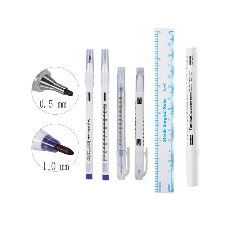 

1 шт. микроблейдинг для татуажа бровей, маркер для кожи, ручка с линейкой для измерения, одноразовый позиционирующий точечный линейный красо...