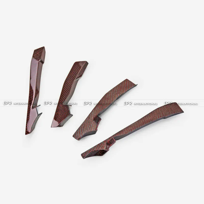 

4 шт., передний бампер из углеродного волокна для Civic Type R FK8 VRSA2