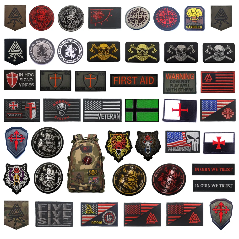 Инфракрасная Светоотражающая повязка на руку с изображением волка