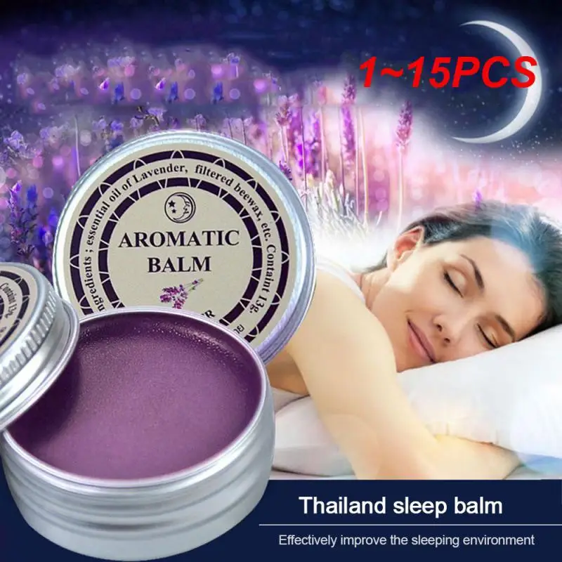 

1~15PCS Lavender Sleepless Cream Soothe Mood Aromatic Balm Improve Sleep Insomnia Relax Anxiety Cream Relieve Stress Cream