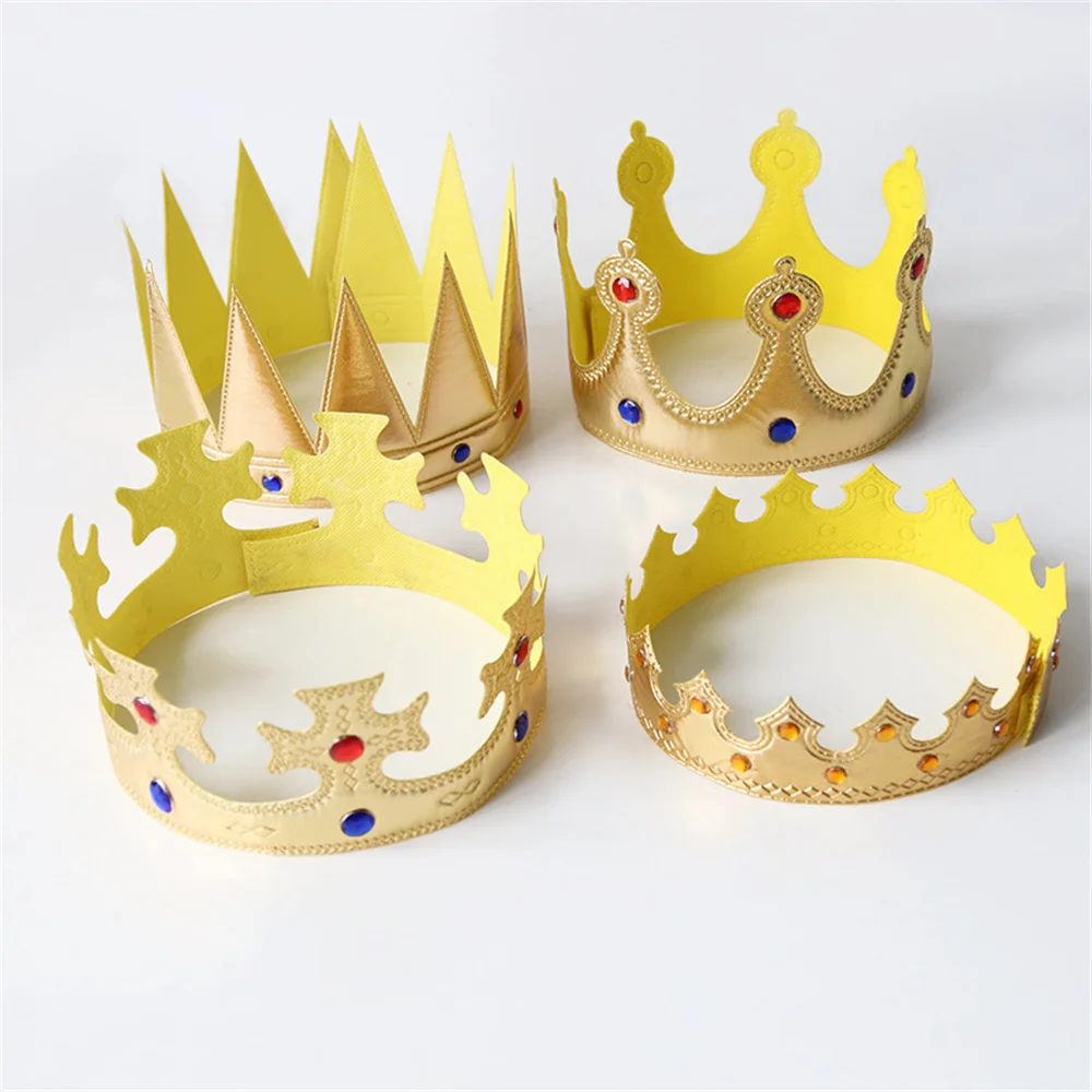 

Birthday King Crown Kids Baby One 1st 2nd 3rd Happy Birthday Party Decor Gem Hat Children One Year Old Birthday Decor For Head