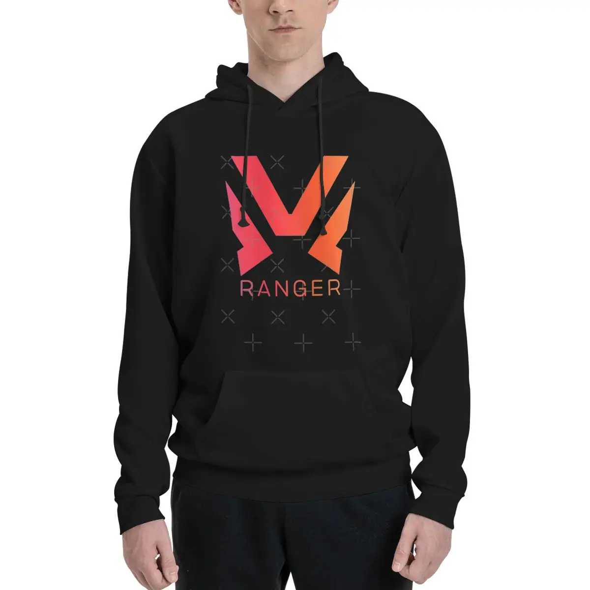 Ranger Javelin Variant Anthem Game Symbol Чистый цвет с логотипом Толстовки капюшоном в стиле аниме