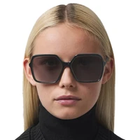 kardashian sunglasses woman vintage retro flat top thin shadow sun glasses square luxury brand designer large black shades