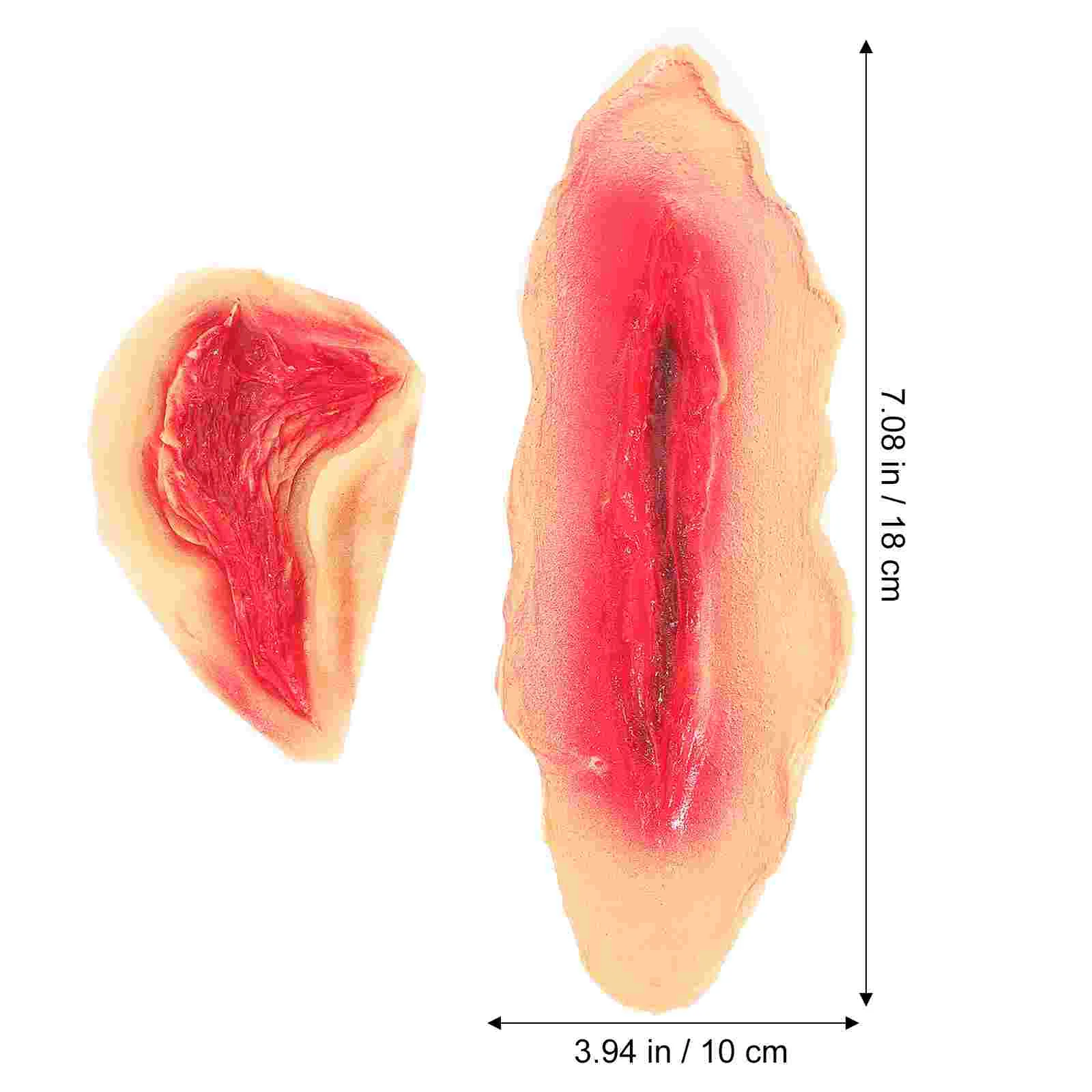 2 шт. школьный игровой реквизит наклейка на лицо ужасные наклейки временная рана