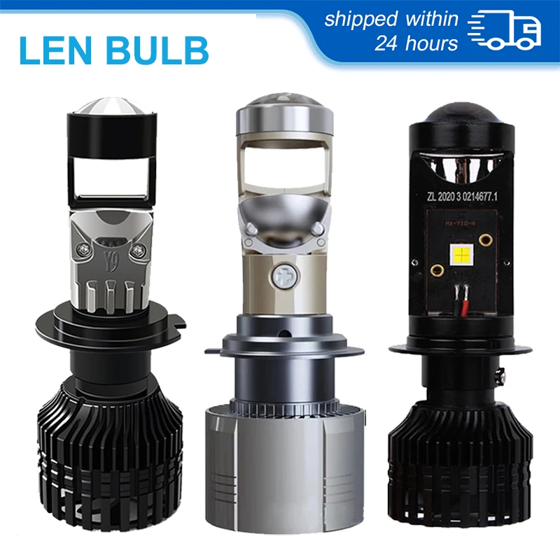 

H7 H4 Lens Bulb LED Lamps H8 H9 H11 9005 9006 Mini Headlights projector Len 6000K white Super bright Fog Lights Headlamp