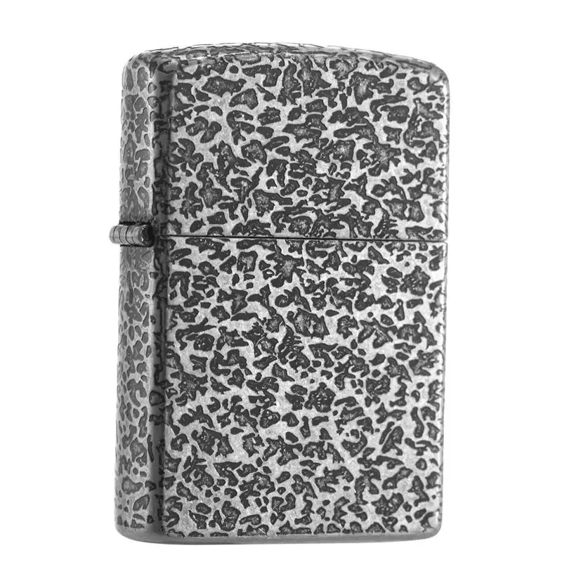 

Zorro Windproof Kerosene Lighter Ancient Silver Stone Pattern Unique Lighter Free Shipping
