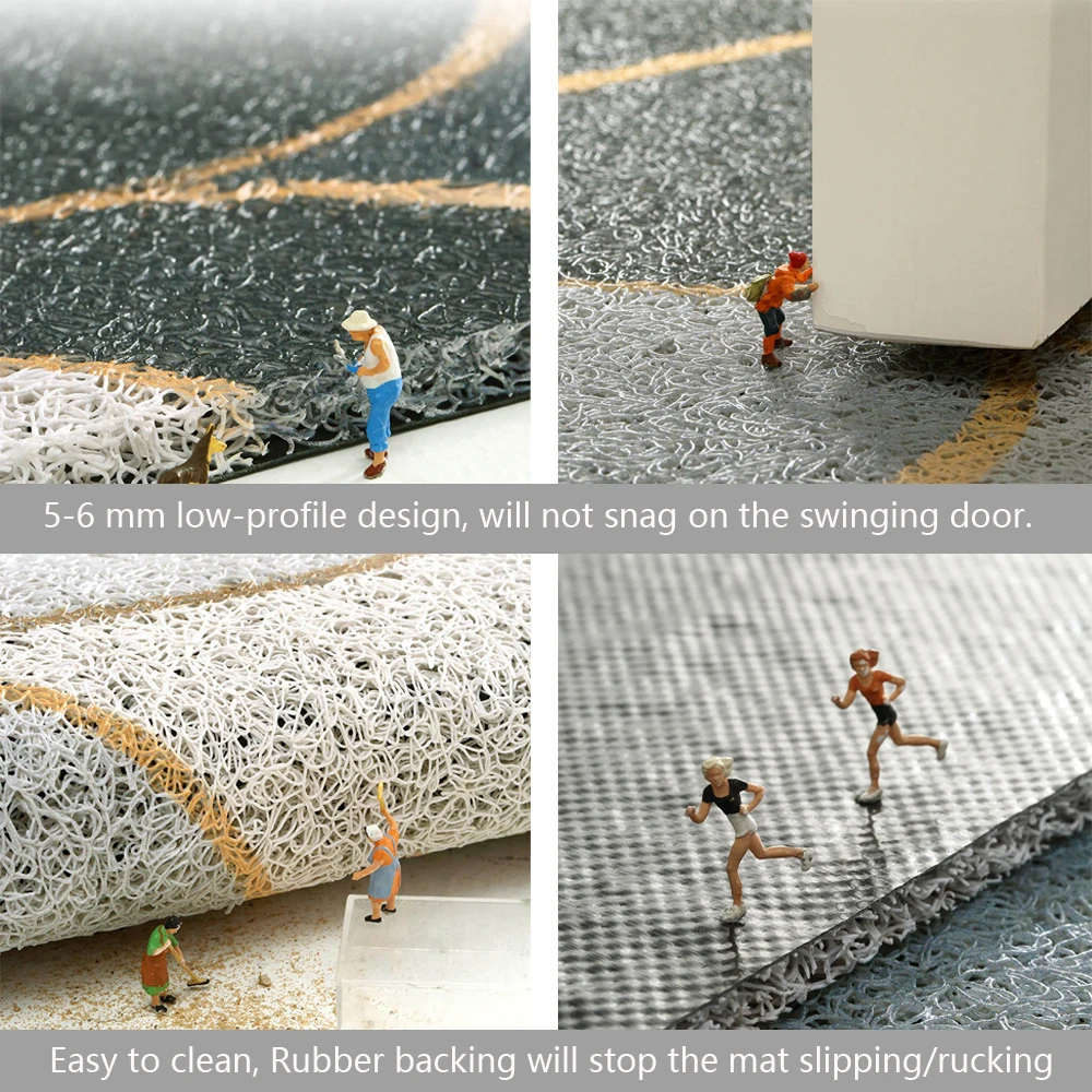 Коврик дверной с цветочным принтом и листьями коврик для входной двери наружный