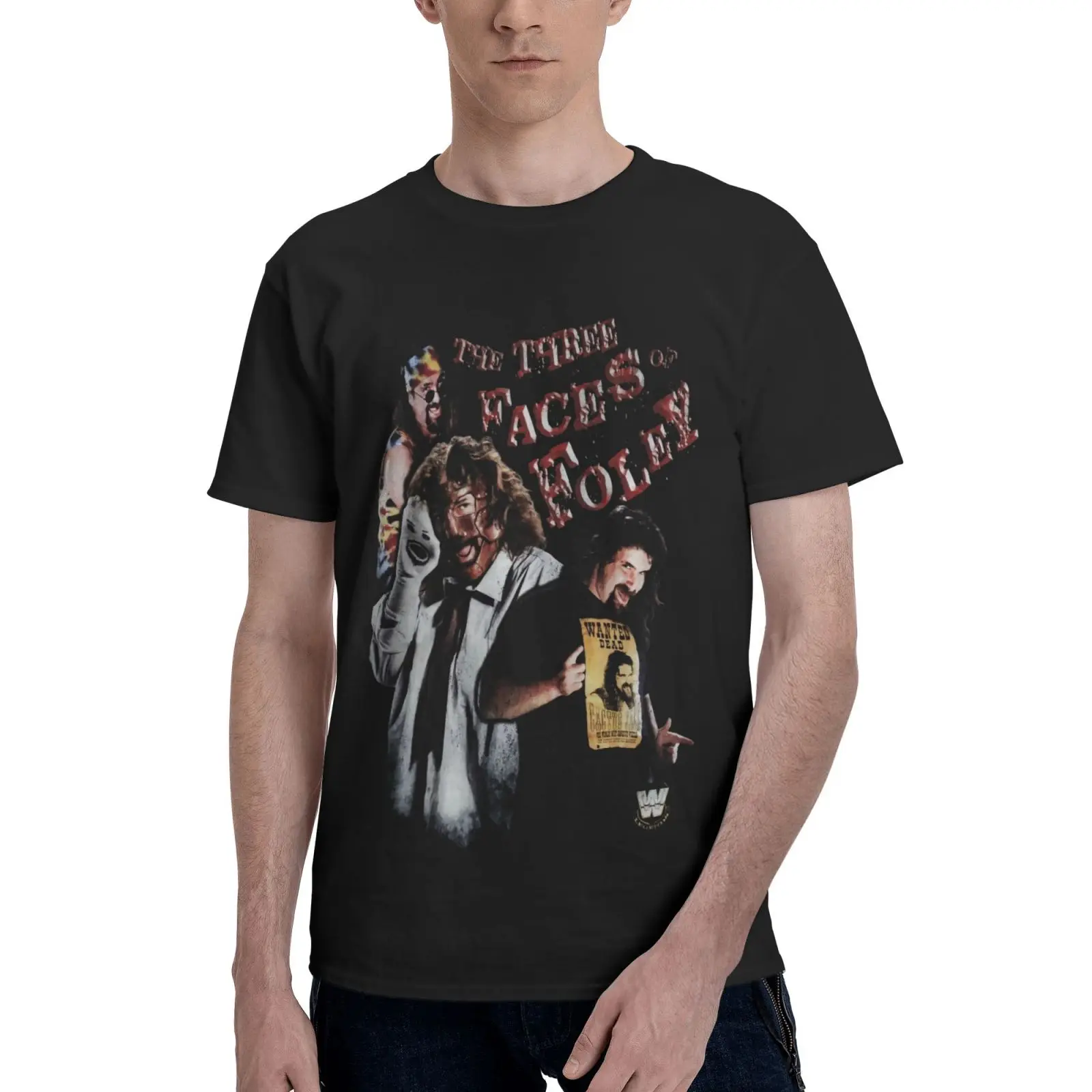 

Футболка мужская оверсайз с графическим принтом, 3 лица