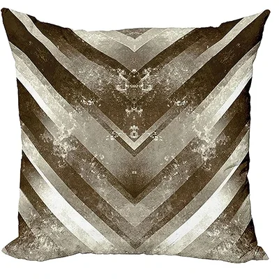 Современное геометрическое украшение круглая коричневая и серо-коричневая