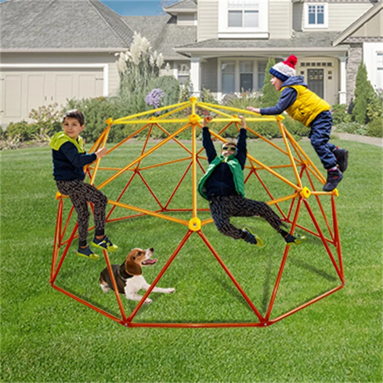 

3*3M Hot sale kids outdoor climbing frame metal outdoor playground equipment for climbing